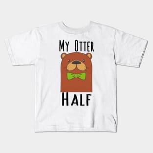 My Otter (Other) Half - Couples Best Friend Bow Tie Kids T-Shirt